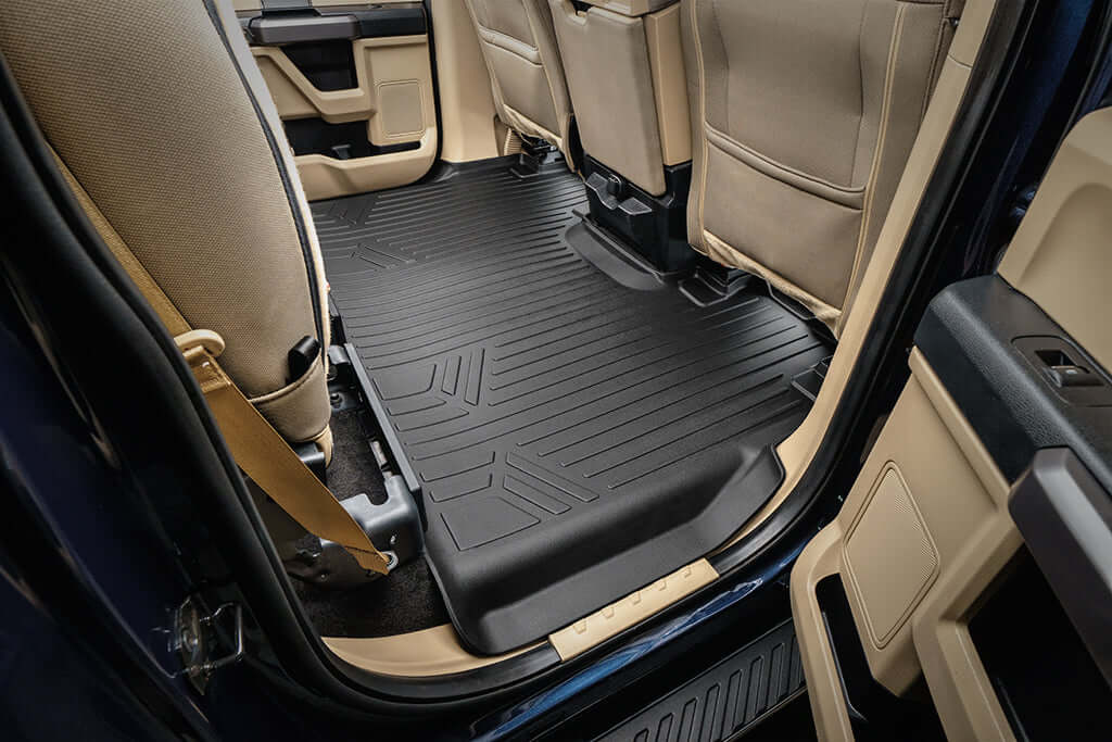 SmartCoverage™ Floor Liners For 2015-2026 Ford F-150 SuperCrew Cab (1st Row Bench) (No OTH and no 2nd Row Underseat Storage) Vinyl