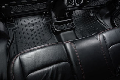 SMARTLINER Floor Liners for JL 2018-2024 Jeep Wrangler Unlimited 4-Door (JL New Body Style - not JK)