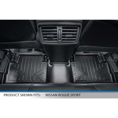 SMARTLINER Floor Liners for 2017-2024 Nissan Rogue Sport - Factory Cargo Tray in Lowest Position