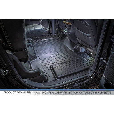 SmartCoverage™ Floor Liners For 2019 - 2024 Ram 1500 Crew Cab Vinyl (1st Row Bench)