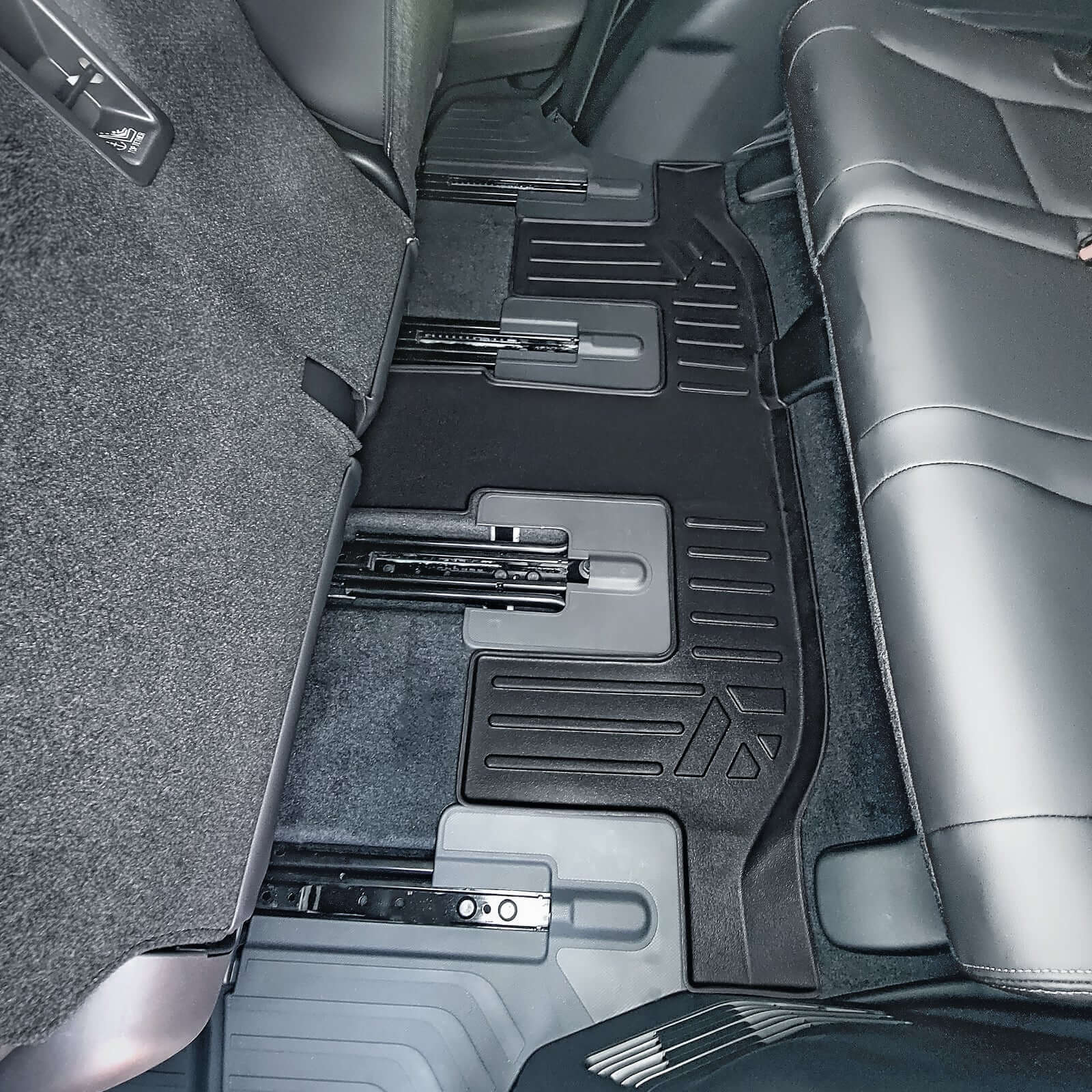 Smart Trim™ Custom Fit Floor Liners For 2019-2025 Subaru Ascent with 2nd Row Bench Seat and No Subwoofer in the Cargo Area