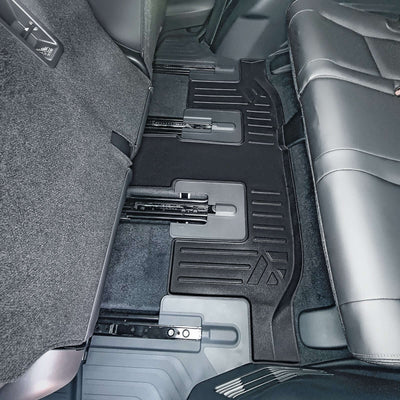 Smart Trim™ Custom Fit Floor Liners For 2019-2025 Subaru Ascent with 2nd Row Bench Seat and No Subwoofer in the Cargo Area