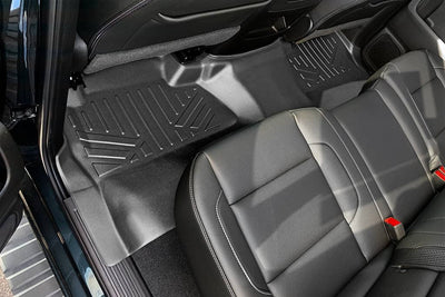 SMARTLINER Floor Liners for GMC Sierra 1500 Crew Cab 2014 - 2018 (Carpeted flooring) 1st Row Bench Half coverage