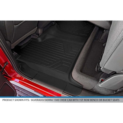 SmartCoverage™ Floor Liners For 2019-2026 1500 Silverado/Sierra Crew Cab 2019-2024 Crew Cab