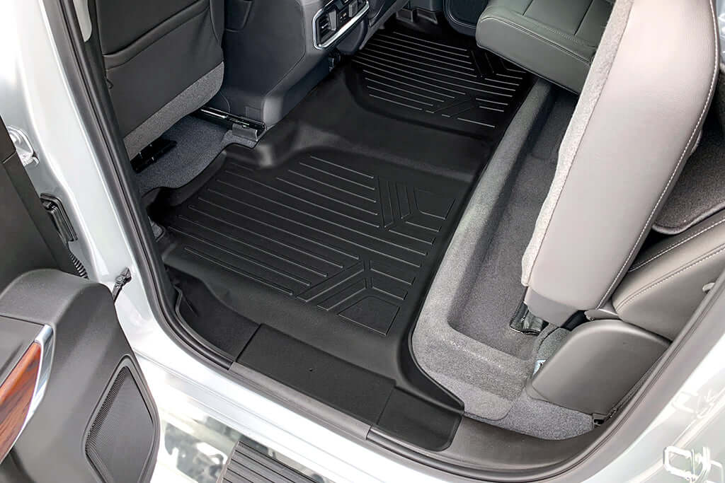 SMARTLINER Floor Liners for 2020-2026 Chevy Silverado 2500 HD | 3500 HD (Crew Cab|Carpet|(1st Row Bench)|(No OTH)|[2nd Row Storage]