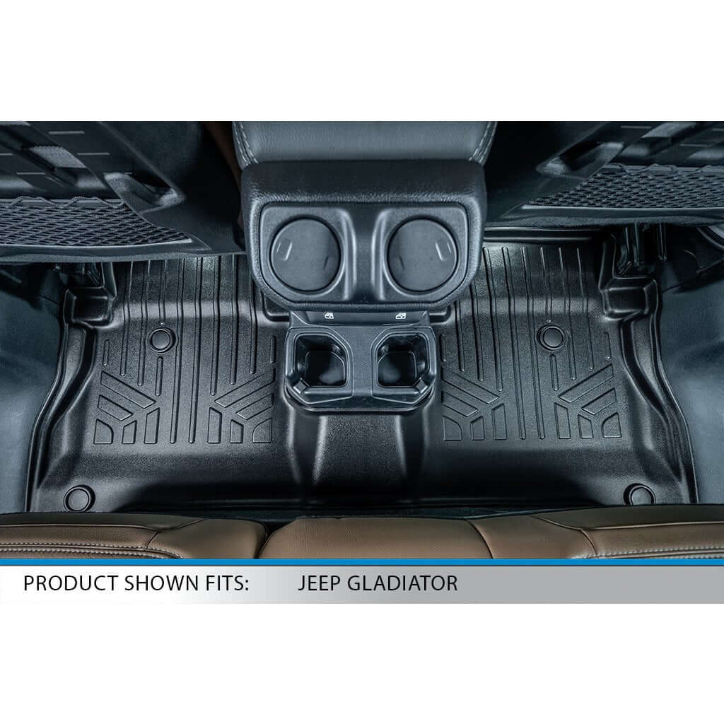 SmartCoverage™ Floor Liners For 2020-2026 Jeep Gladiator with Non Lockable Rear Underseat Storage