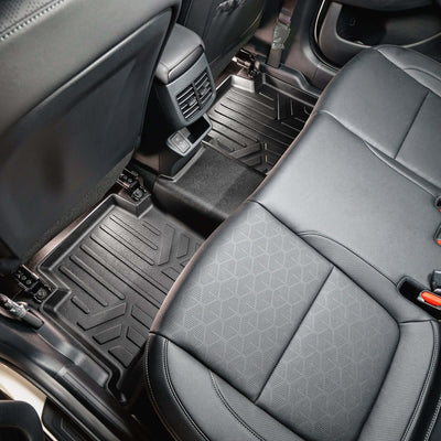 SMARTLINER All Weather Protection Custom Fit Black Cargo Liner Compatible With 2024 - 2026 Kia Seltos with Cargo Area in Upper Position with Subwoofer