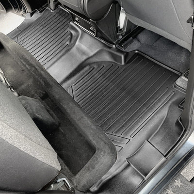 SMARTLINER Custom Fit Floor Liners For 2019-2026 Chevrolet Silverado 1500 Double Cab with Carpet Flooring and 1st Row Bench Seat and OTH Coverage (with 2nd Row Under Seat Storage)