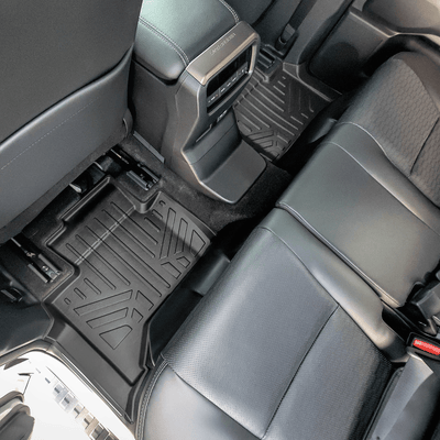 SMARTLINER Custom Fit All Weather Protection Floor Mat Liner Set Compatible With 2024-2026 Toyota Land Cruiser