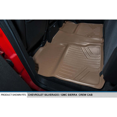 Smart Trim™ Custom Fit Floor Liners For 2007-2013 Silverado/Sierra 1500 Crew Cab - 2007-2014 2500/3500 HD Crew Cab