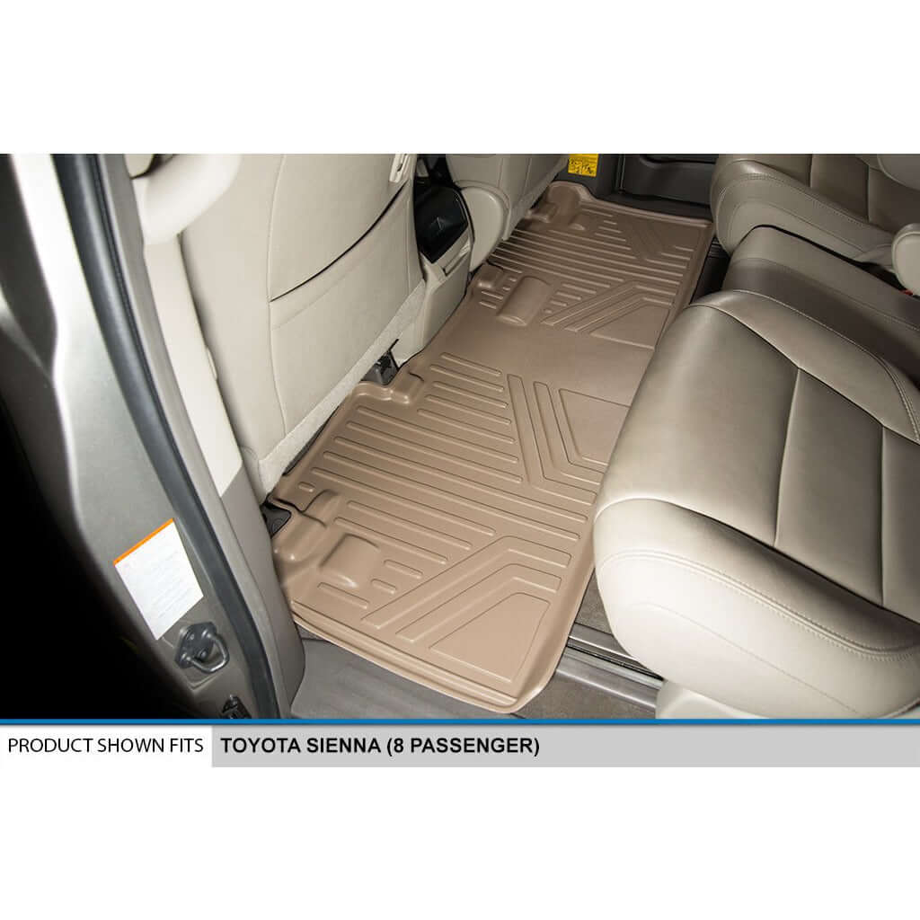 SMARTLINER Custom Fit Floor Liners For 2013-2020 Toyota Sienna (8 Passenger Model)