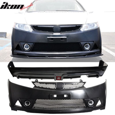 2006-2011 Honda Civic MUG RR Front Bumper Rear Lip With 3rd Light