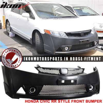 2006-2011 Honda Civic MUG RR Front Bumper Rear Lip With 3rd Light