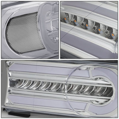 07-14 Toyota FJ Cruiser 3D Style LED DRL Bumper Lights - Chrome/Clear