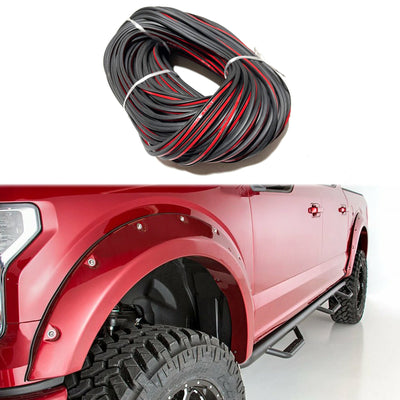 Universal 39'' T Rubber Molding Tape Black Front Hood Protector Guard