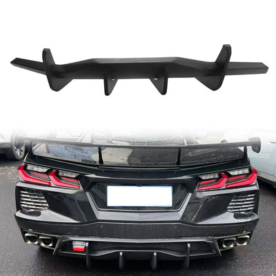 2020-2025 Chevy Corvette C8 Matte Black Rear Bumper Diffuser ABS