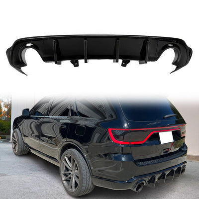 2011-2024 Dodge Durango Rear Bumper Lip Diffuser V1 Gloss Black Apron