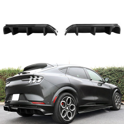 2021-2024 Ford Mustang Mach-E GT Gloss Black Rear Bumper Lip Diffuser