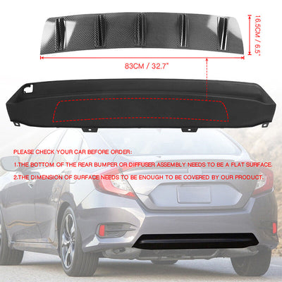 Universal Rear Bumper Diffuser Shark Fin 2PCS Design 33 PP