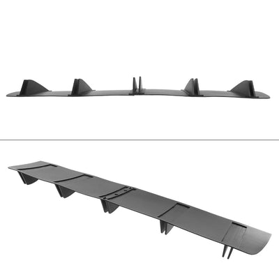 Universal Rear Bumper Diffuser Shark Fin 2PCS Design 33 PP