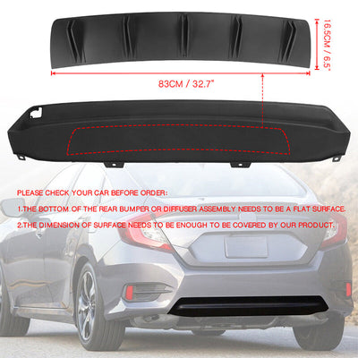 Universal Rear Bumper Diffuser Shark Fin 2PCS Design 33 PP