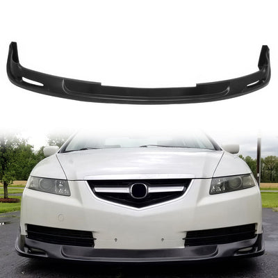 2004-2006 Acura TL Sedan MU Style Unpainted Black Front Bumper Lip PU