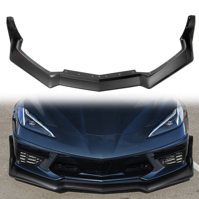 2020-2025 Chevy Corvette C8 ZR1 Style Front Lip Spoiler 7PCS ABS