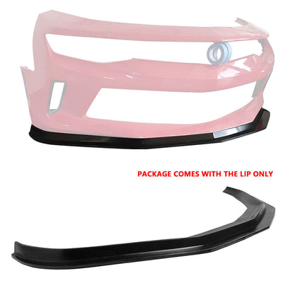 2016-2018 Chevrolet Camaro MDA Style Unpainted Black Front Bumper Lip