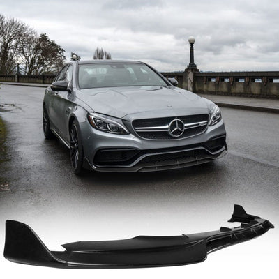2019-2020 Benz W205 C-Class Unpainted Front Bumper Lip Splitter PU