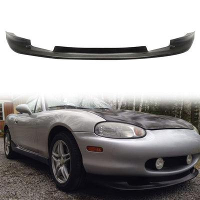 1999-2000 Mazda Miata MX-5 GV Unipainted Black Front Bumper Lip PU