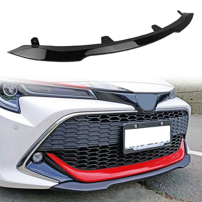 2019-2021 Toyota Corolla Auris 3rd 5-Door Gloss Black Front Bumper Lip