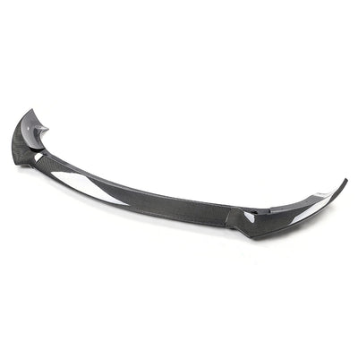 2020-2024 Tesla Y Track Pack Gloss Black Front Bumper Lip Carbon Print