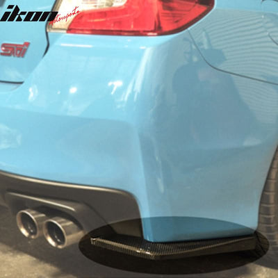 2015-2021 Subaru WRX STI Style Rear Bumper Apron Splitters CF