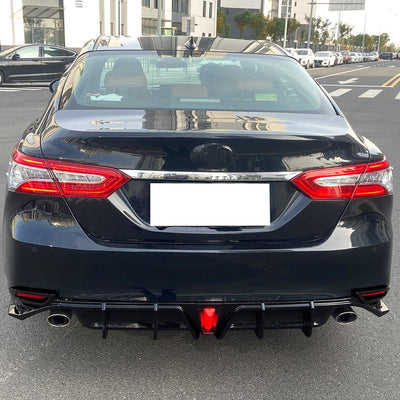 2018-2024 Toyota Camry LE XLE Carbon Fiber Print Rear Diffuser Lip PP