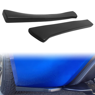 Universal 16" x 2" Rear Bumper Lip Side Aprons Splitter Unpainted