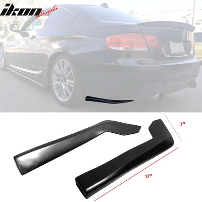 2007-2010 BMW E92 3-Series DT Style Rear Bumper Lip Side Aprons Black