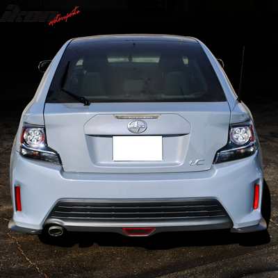 2014-2016 Scion TC Unpainted Rear Bumper Diffuser Lip Splitters PU