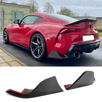 2020-2025 Toyota GR Supra A90 AG Style Rear Aprons Gloss Carbon Fiber