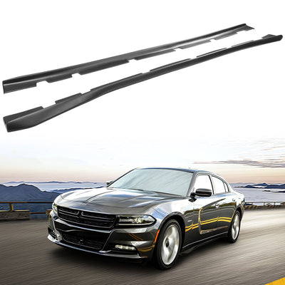 2011-2023 Dodge Charger Matte Black Side Skirts Extension PP