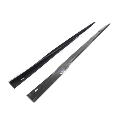 2024-2025 Ford Mustang OE Style 2PCS Side Skirts Panel Carbon Fiber CF