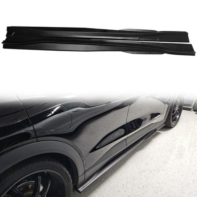 2021-2024 Ford Mustang Mach-E Matte Black Side Skirts Rocker Panel PP