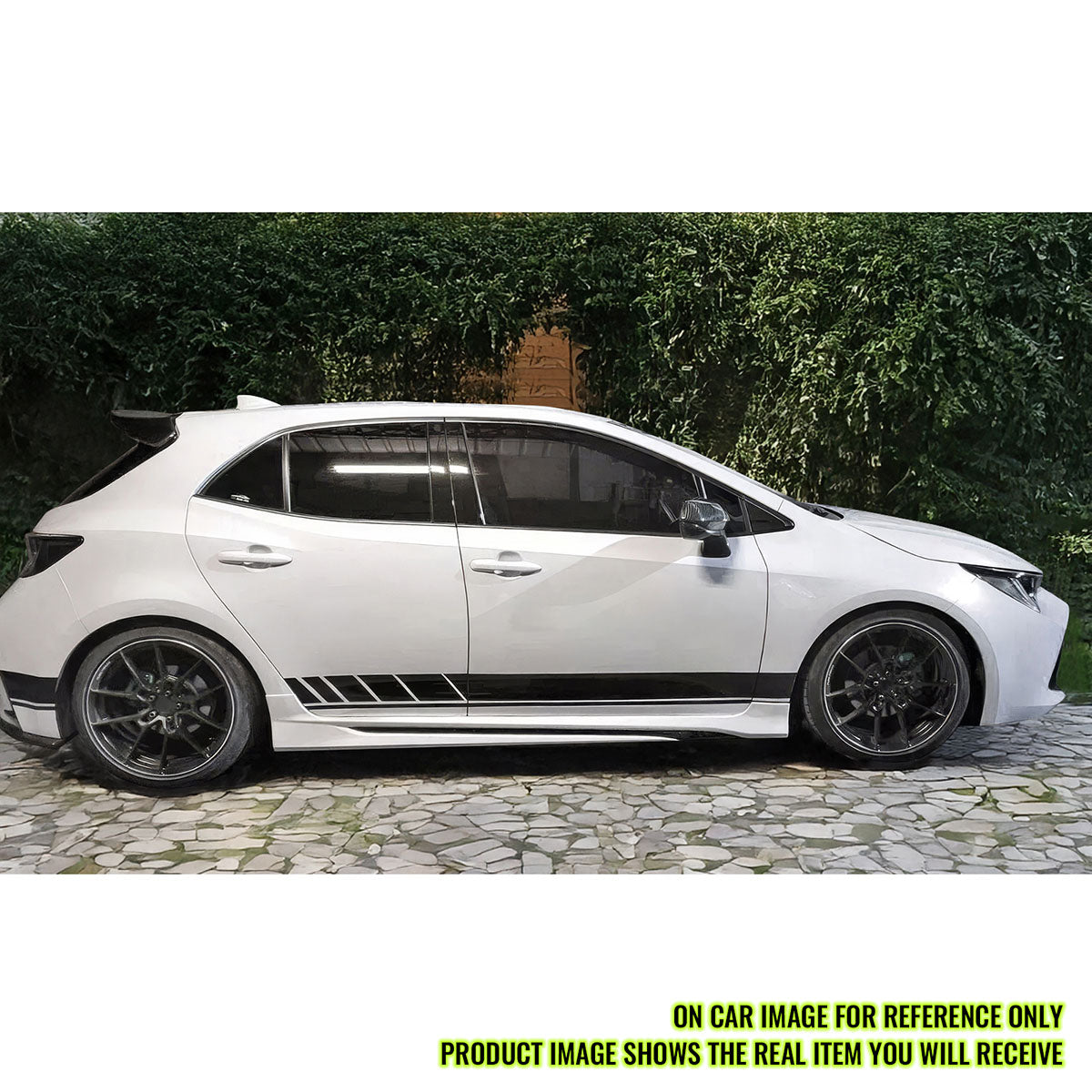 2019-2025 Toyota Corolla M Style Gloss Black Side Skirts Rocker Pannel