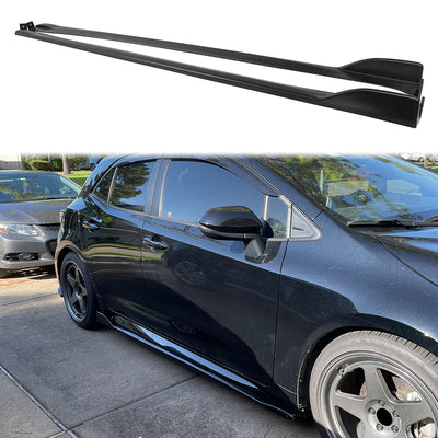 2019-2025 Toyota Corolla T Style Matte Black Side Skirts Rocker Pannel