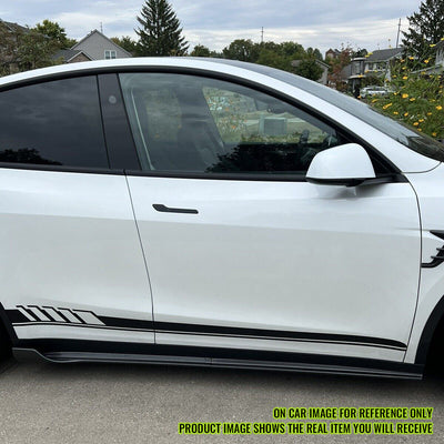 2020-2024 Tesla Model Y IKON V3 Style Gloss Black Side Skirts Lip ABS