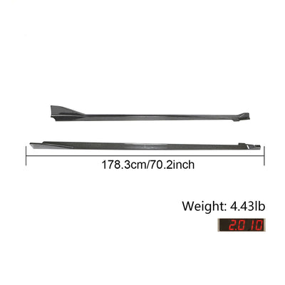 2020-2025 Toyota GR Supra A90 MZ Speed Side Skirts Gloss Carbon Fiber