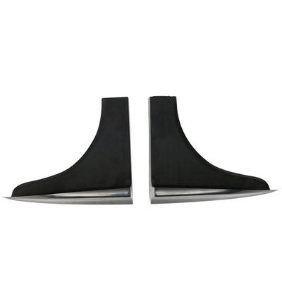 Universal 6.5 x 2.5 V2 Style Winglet For Side Skirt Extensions PP 2PC