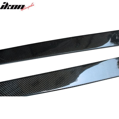 2018-2021 Kia Stinger Flat Bottom Line Lip Carbon Side Skirt Extension