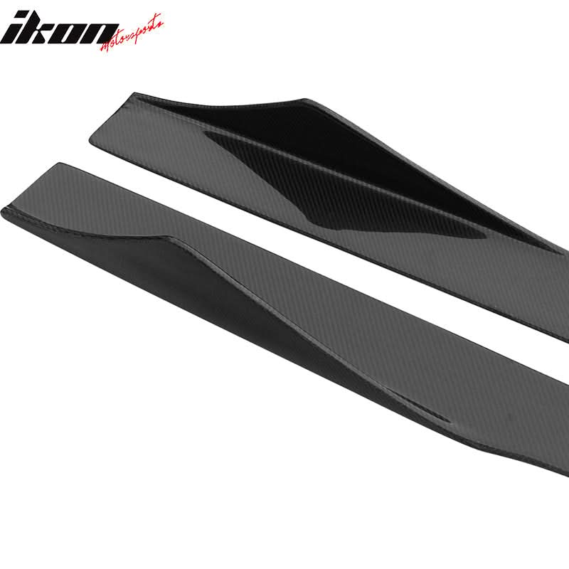 2010-2014 Ford Mustang 75 Inch Side Skirt Splitter CF Carbon Fiber