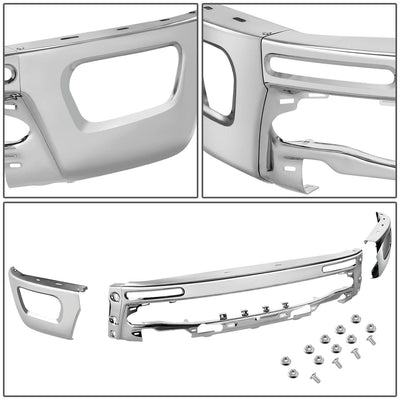 2022-2025 Chevrolet Silverado 1500 Front Bumper Cover Chrome Steel