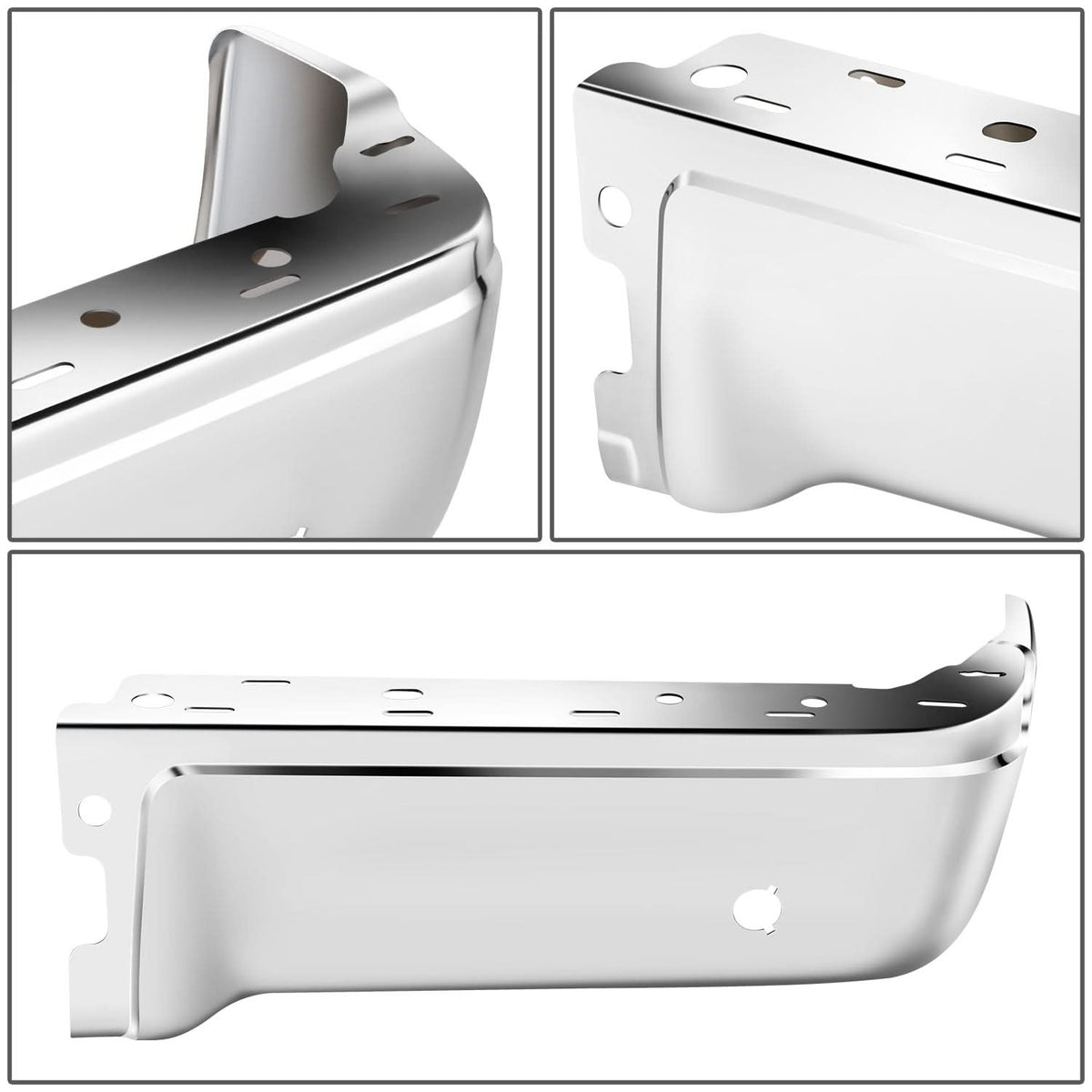 2009-2014 Ford F-150 Rear Bumper Cover - Chrome with Sensor Holes